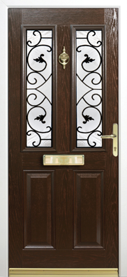 Parama Vella Wrought Iron Composite Door
